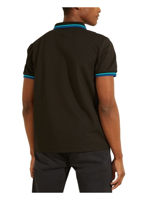 Guess Men's Sports Pique Logo Polo Shirt