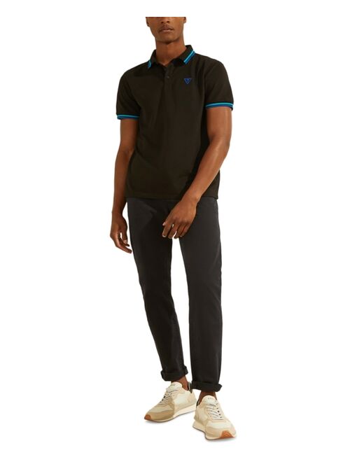 Guess Men's Sports Pique Logo Polo Shirt