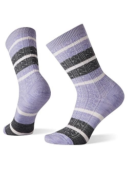 Everyday Striped Cable Crew Sock - Women's