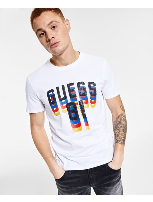 Guess Men's Dripping Logo T-Shirt