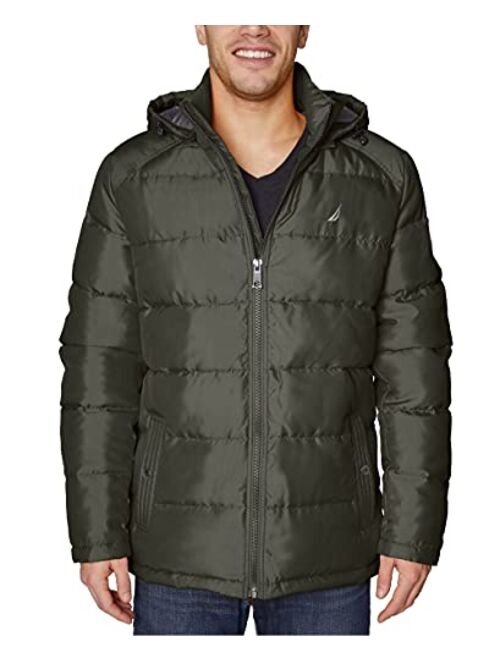 Nautica Men's Water Resistant Nylon Puffer Jacket