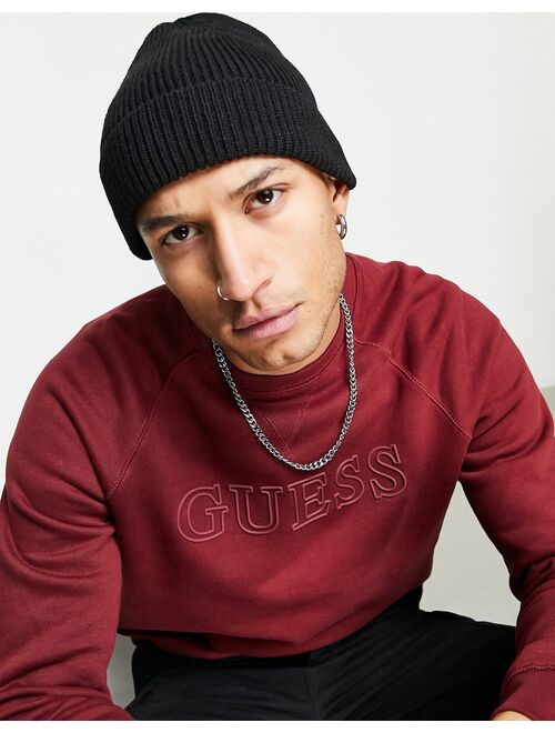 Guess ssweatshirt in burgundy with chest logo