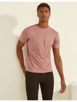 active T-shirt with tonal logo in pink