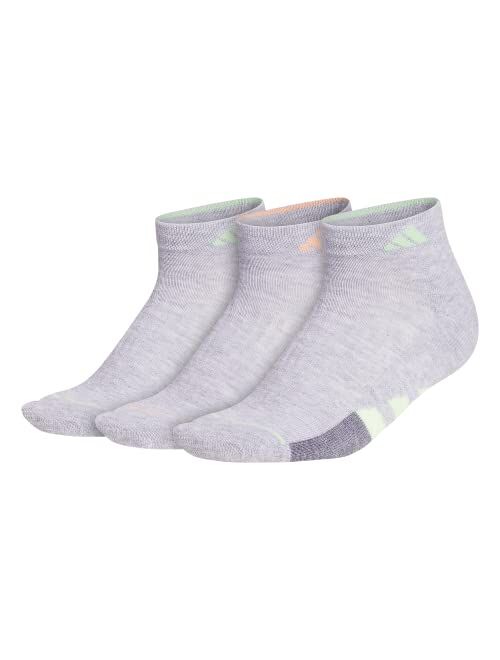 adidas womens Cushioned Low Cut Socks (3-pair)