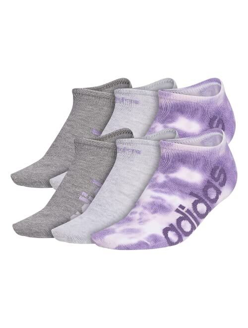 adidas Women's Superlite Linear No Show Socks (6-Pair)