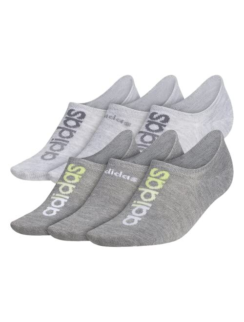 adidas Women's Superlite Linear Super No Show Socks (6-Pair)