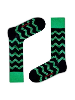 Men's Dress Socks - Zig Zag