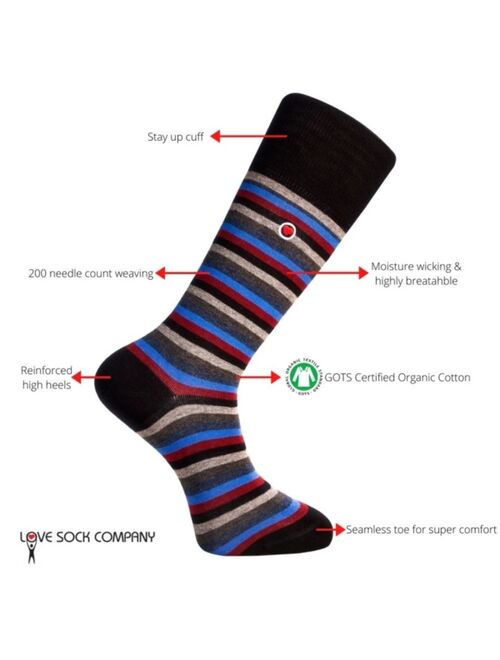 Love Sock Company Men's Luxury Dress Socks Bundle, Pack of 3