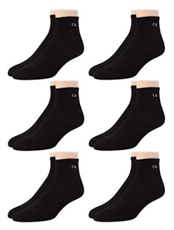 Men's Socks - Cushioned Above Ankle Athletic Mini-Crew Socks (6 Pack)