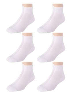 Men's Socks - Cushioned Above Ankle Athletic Mini-Crew Socks (6 Pack)