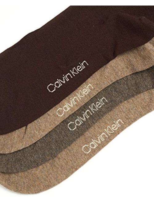 Calvin Klein Men's Dress Socks - Lightweight Cotton Blend Crew Socks (8 Pack)