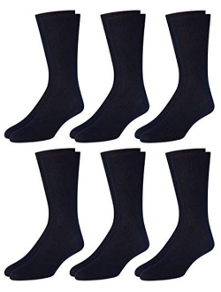 Men's 6 Pack Mixed Pattern Dress Socks