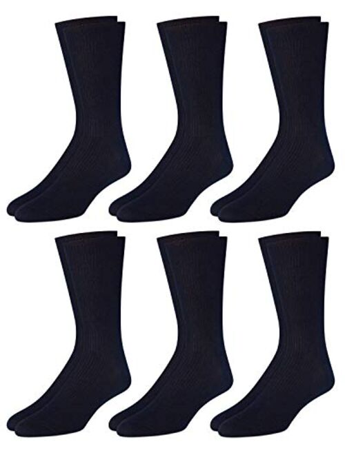 Calvin Klein Men's 6 Pack Mixed Pattern Dress Socks