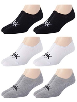 Men's Socks - Cotton Blend No-Show Liner Socks (6 Pack)