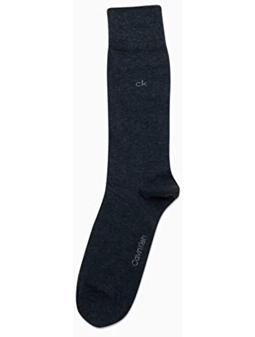 Calvin Klein Men’s Dress Socks – Fine Egyptian Cotton Dress Socks (2 Pair)