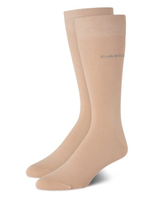 Calvin Klein Men’s Dress Socks – Fine Egyptian Cotton Dress Socks (2 Pair)