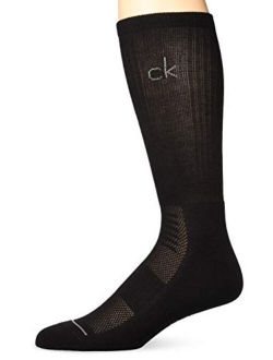 Mens Solid Sport Crew Socks 6 Pack