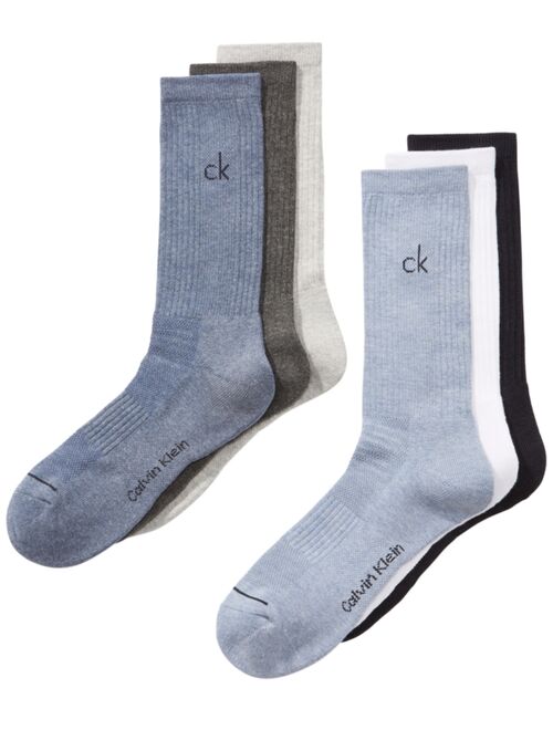 Calvin Klein Men's Athletic Performance Crew Socks 6-Pack