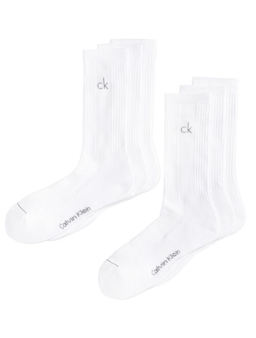 Calvin Klein Men's Athletic Performance Crew Socks 6-Pack