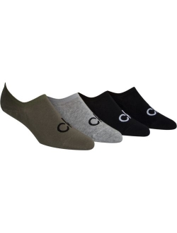 Men's 4-Pk. Logo Solid Liner Socks