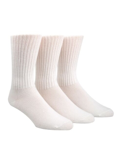 Men's Cotton Rich Casual Rib Crew Socks, 3-Pack