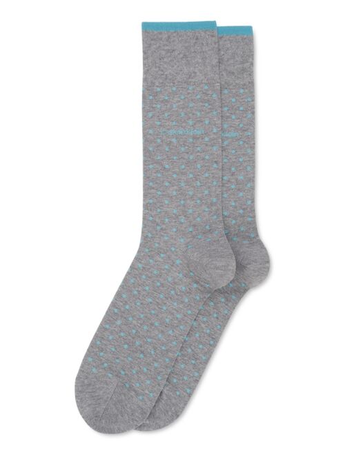 Calvin Klein Men's Giza Pindot Crew Socks