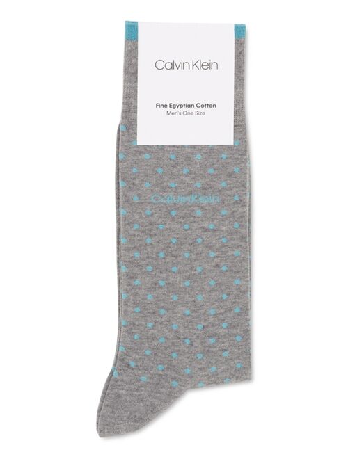 Calvin Klein Men's Giza Pindot Crew Socks