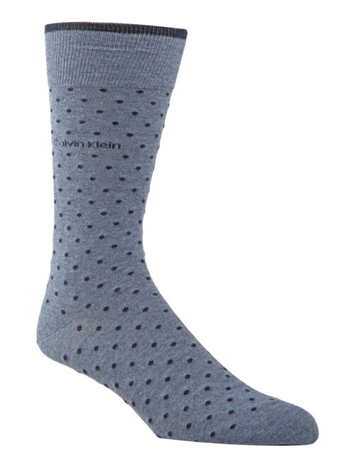 Calvin Klein Men's Giza Pindot Crew Socks