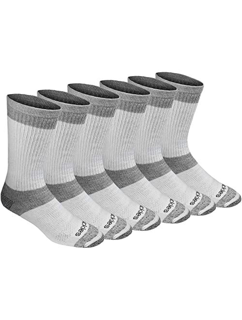 Dickies Men's Multi-pack Dri-tech 3.0 Moisture Control Heel-lock Crew Socks