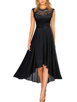 Women's Formal Retro Lace Style Bridesmaid Maxi Dress