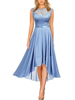 Women's Formal Retro Lace Style Bridesmaid Maxi Dress