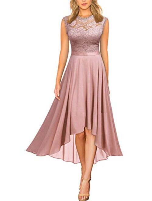 Miusol Women's Formal Retro Lace Style Bridesmaid Maxi Dress