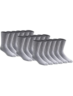 Multi-pack Cotton Blend Cushioned Work Crew Socks (18 & 36 Pairs