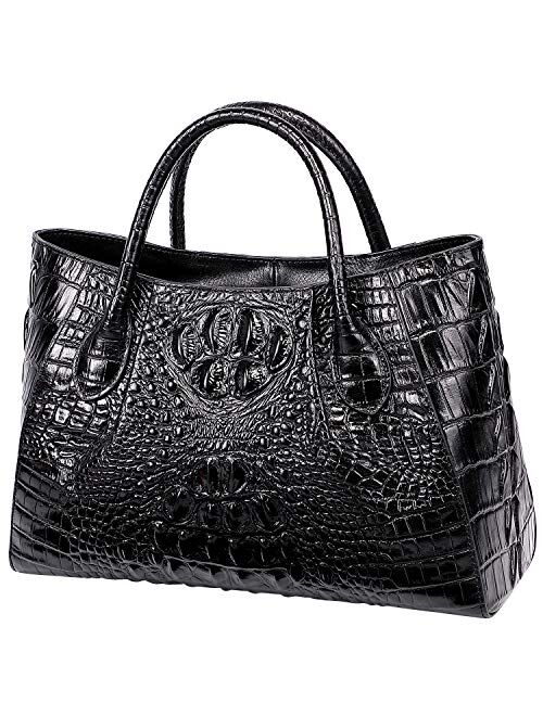 PIJUSHI Women Handbags Crocodile Purse Designer Top Handle Satchel Handbags For Women