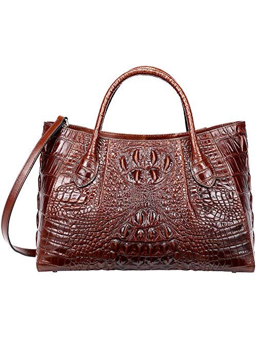 PIJUSHI Women Handbags Crocodile Purse Designer Top Handle Satchel Handbags For Women