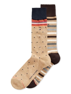 Print Trouser Socks, 2 Pack