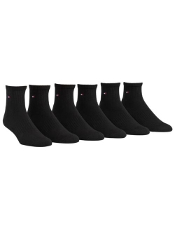 Men's Socks, "Pitch" Athletic Quarter 6-Pairs   1 Extra Pair