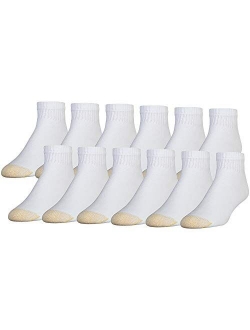 Men's 656p Cotton Quarter Athletic Socks, Multipairs