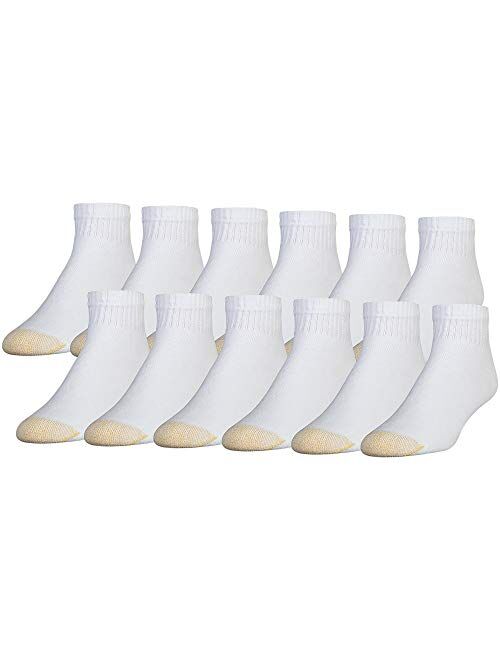 Gold Toe Men's 656p Cotton Quarter Athletic Socks, Multipairs