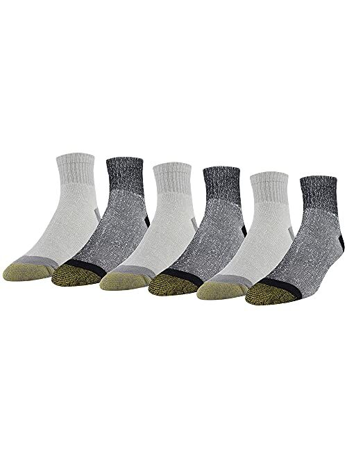 Gold Toe Men's 656p Cotton Quarter Athletic Socks, Multipairs