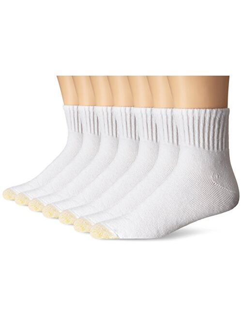 Gold Toe Men's Cushioned Cotton Quarter Ext 7-Pack