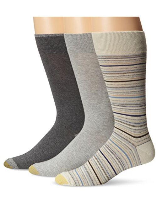 Gold Toe mens Men's 3-pack Fashion Crew Sock