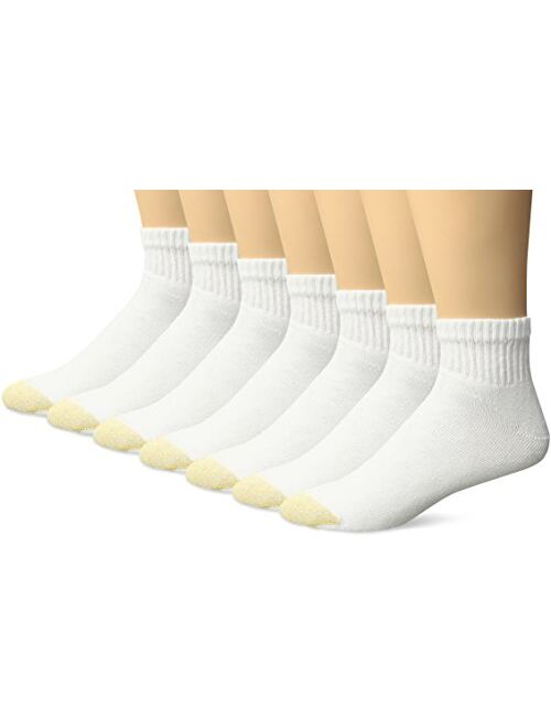 Gold Toe Men's Cushioned Cotton Quarter 7-Pack