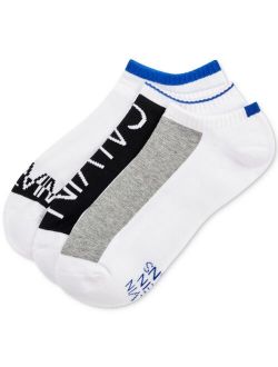 Men's Logo Sport Low Cut Socks, Three Pairs