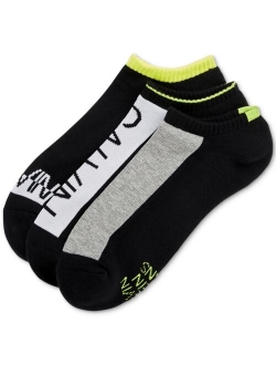 Men's Logo Sport Low Cut Socks, Three Pairs