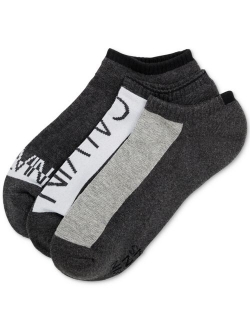 Men's Logo Sport Low Cut Socks, Three Pairs