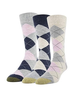 Men's Carlyle Argyle Crew Socks, 3-Pairs