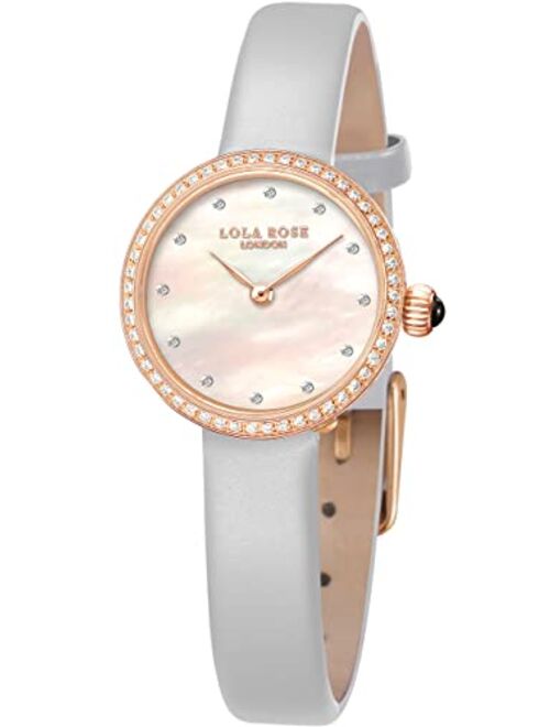 Lola Rose Women's Leather Strap Watch