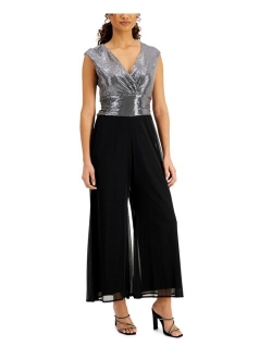 Connected Petite Sequin Top Jumpsuit