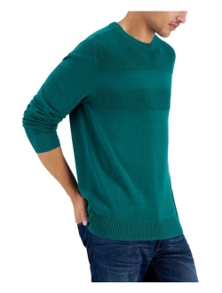 Men's Textured Cotton Sweater, Created for Macy's